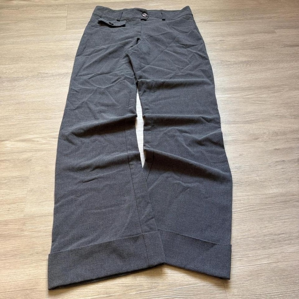 28x30 Grey Bootcut Flared Heavyweight Dress Pants Y2K